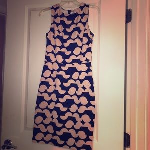 LAST CALL-Pink & black patterned bodycon dress